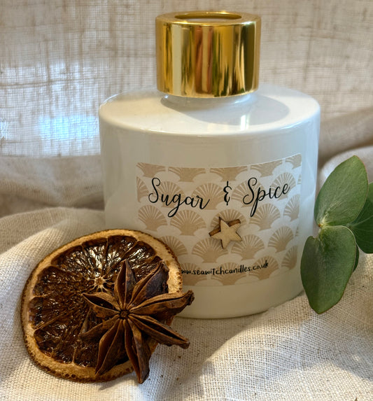 Sugar & Spice Scented Diffuser - handmade in Cornwall