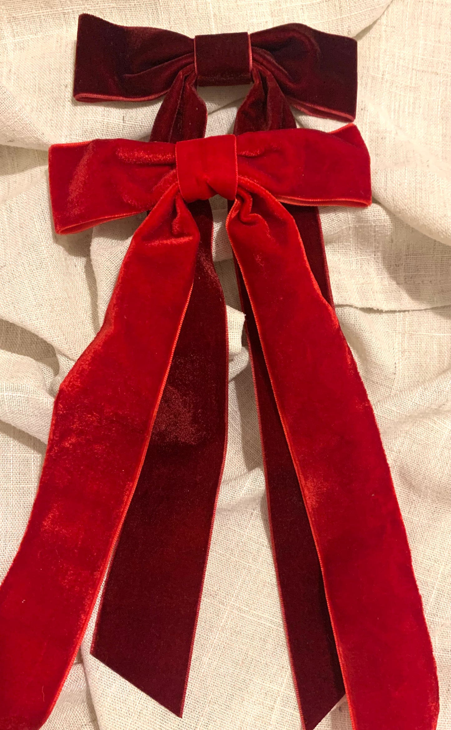 Ribbon Hair Slide - Velvet