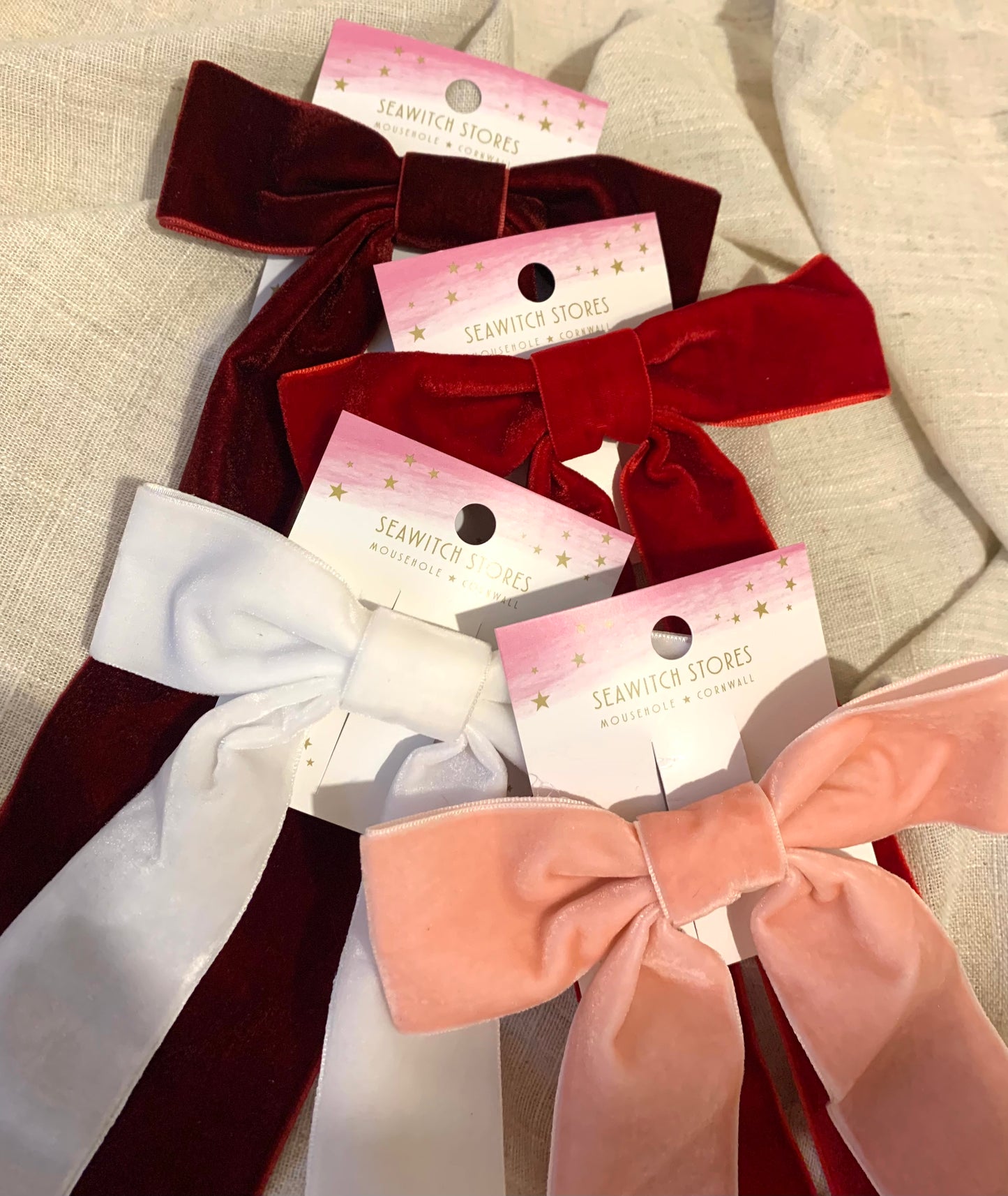 Ribbon Hair Slide - Velvet