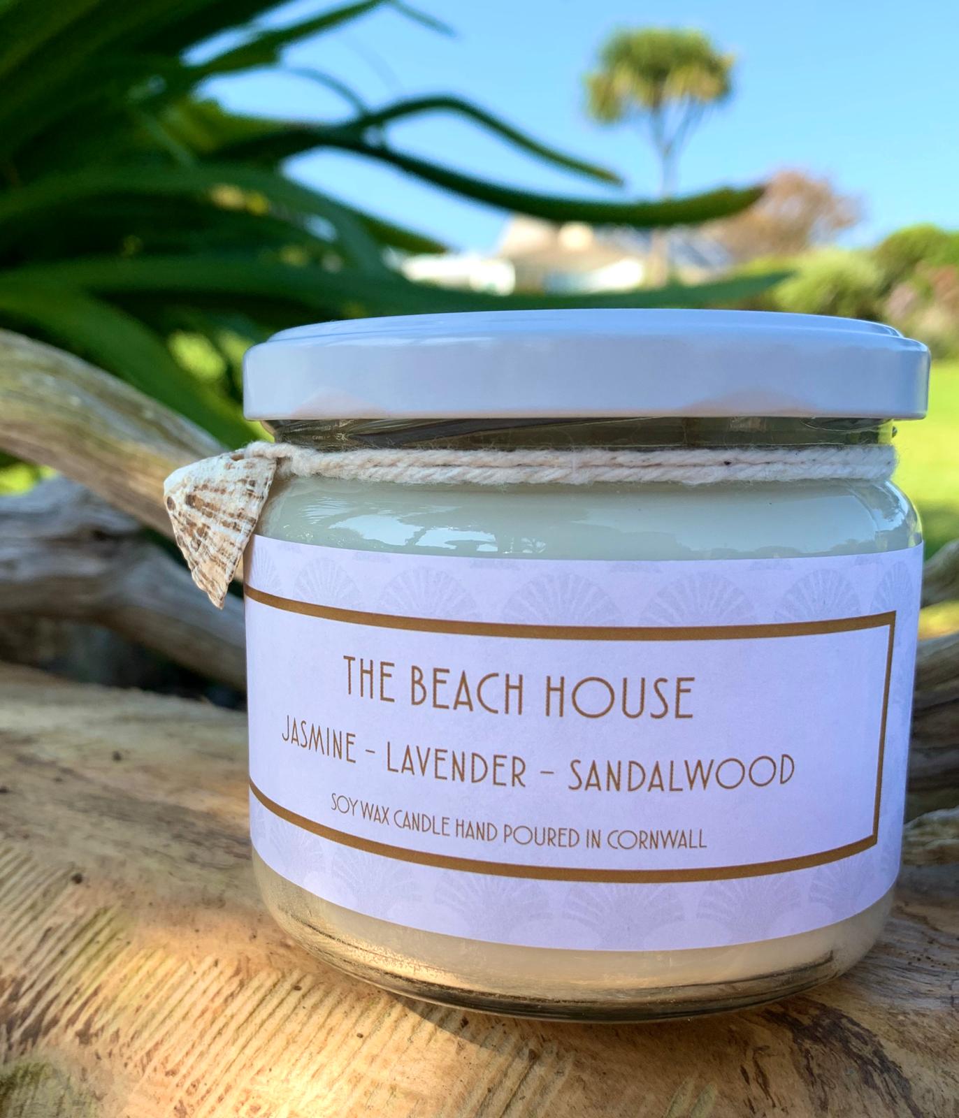 The Beach House  Soy Wax Candle - handmade in Cornwall