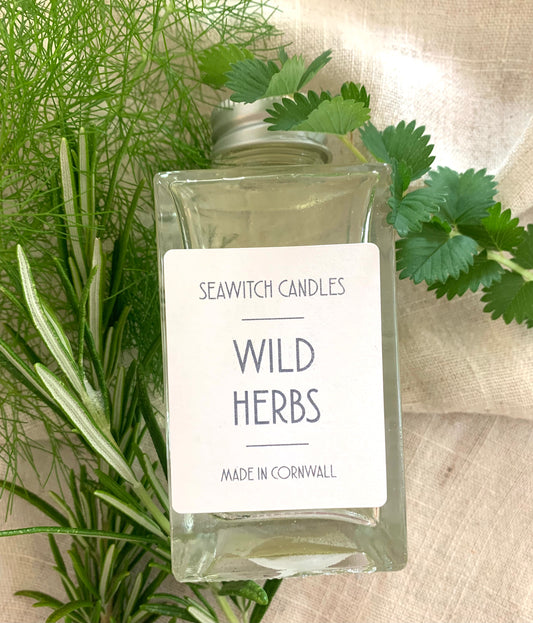 Wild Herbs Scented Diffuser - Handmade in Cornwall