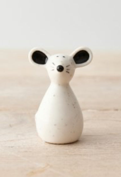 Mouse - mini ceramic speckled