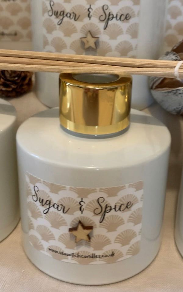 Sugar & Spice Scented Diffuser - handmade in Cornwall