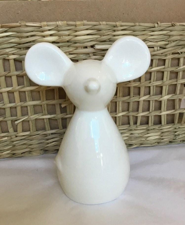 Mouse - White Ceramic (large)